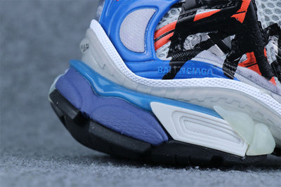 Runner Graffiti Sneaker 'Grey Red Blue'