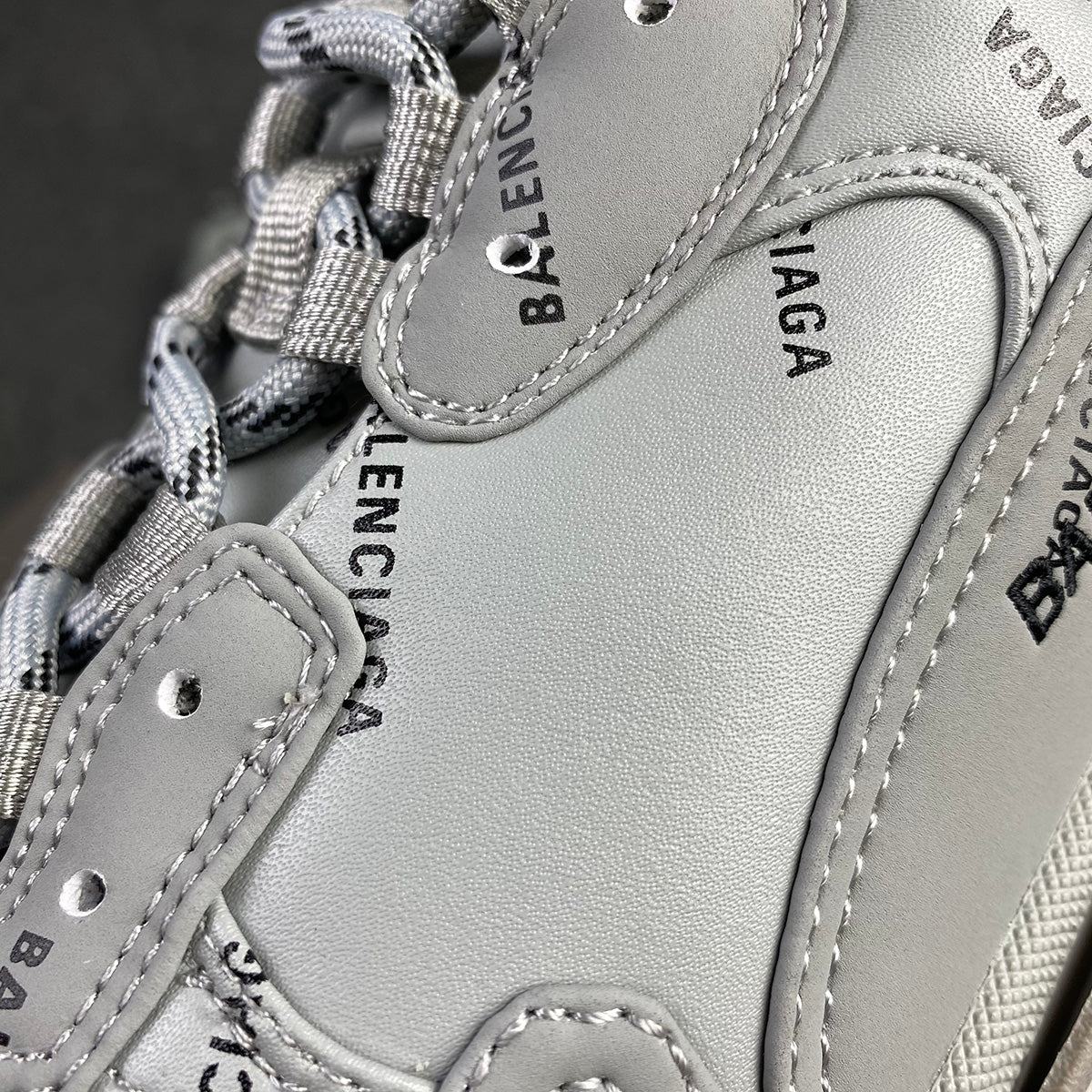 Triple S 'Allover Logo - Grey'
