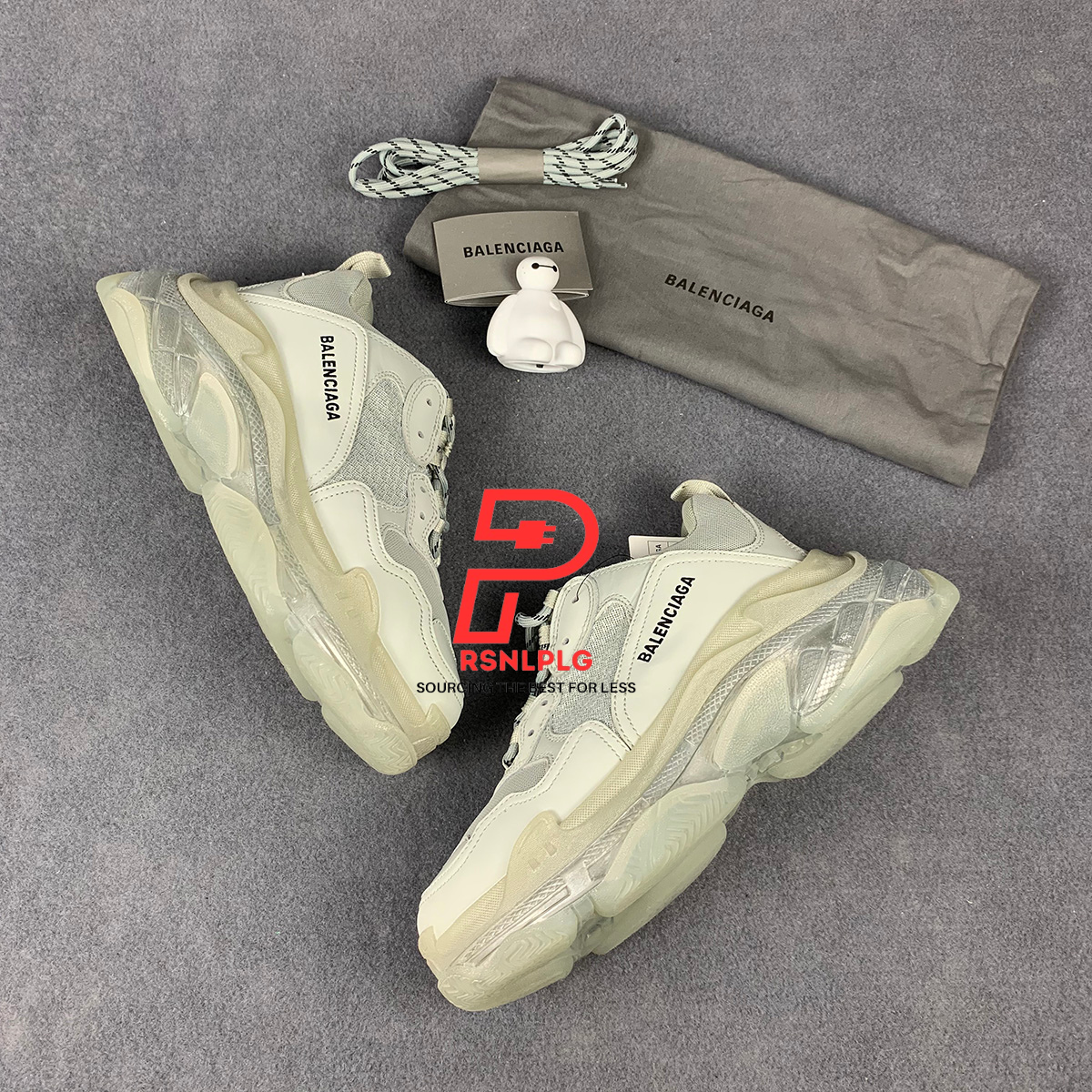Triple S Clear Sole 'White Grey'