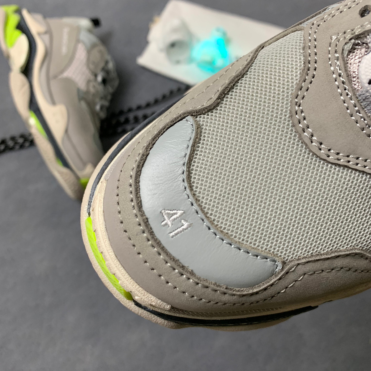Triple S Sneaker 'Grey Neon'