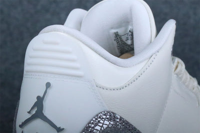 Wmns Air Jordan 3 Retro 'Sail Metallic Silver'