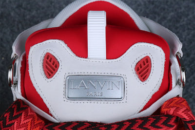 Lanvin Curb Sneakers 'White Red'