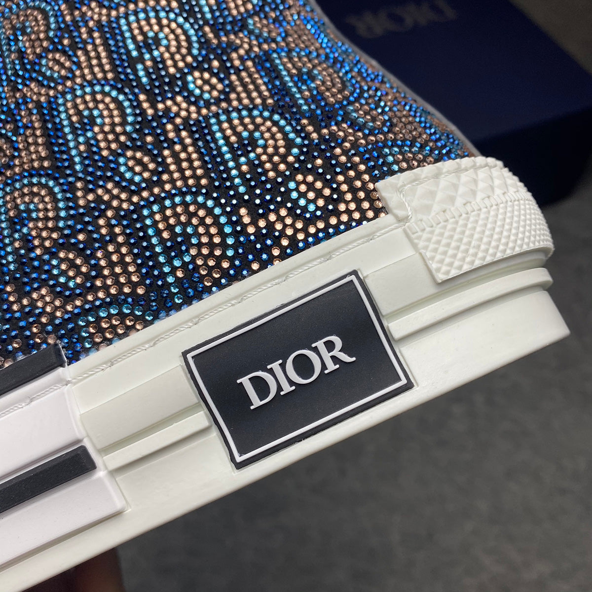 B23 High 'Oblique Strass - Blue'