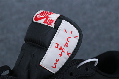 (Custom) Air Jordan 1 Low 'Black Red'
