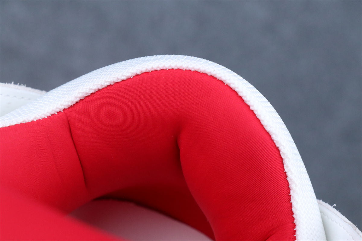 Lanvin Curb Sneakers 'White Red'
