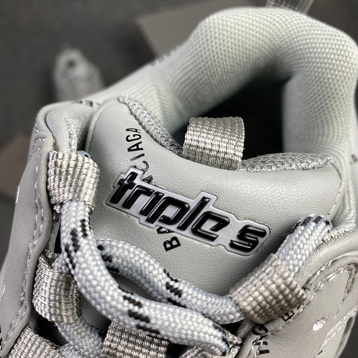 Triple S 'Allover Logo - Grey'