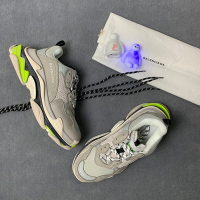 Triple S Sneaker 'Grey Neon'