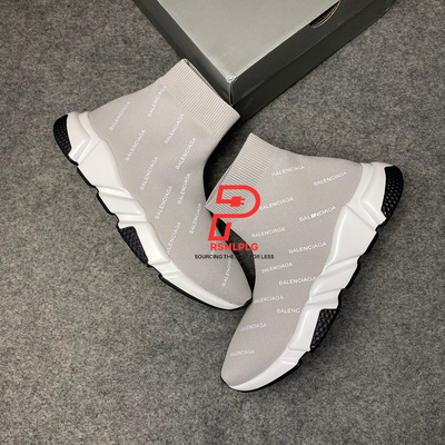 Speed Trainer Mid 'Allover Logo - 'Grey'