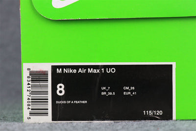 Division Street x Tinker Hatfield x Air Max 1 'University of Oregon - Ducks of a Feather' Sample