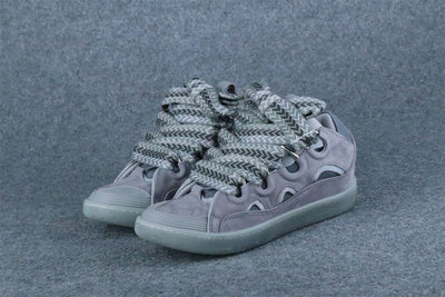 Lanvin Curb Sneakers 'Speckled Effect - Light Grey'