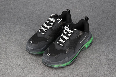 Wmns Triple S 'Black Yellow Fluo'