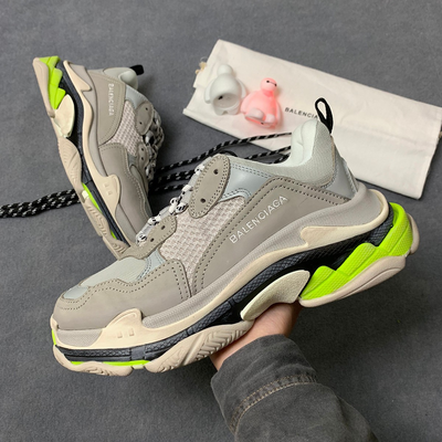 Triple S Sneaker 'Grey Neon'