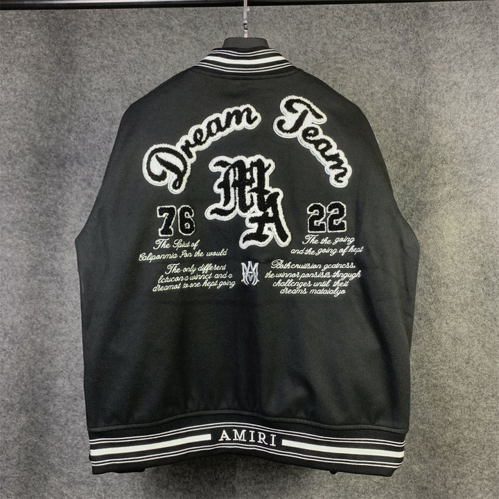 Amiri Dream Team VARSITY JACKET 'Black' – Prsnlplg