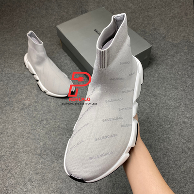 Speed Trainer Mid 'Allover Logo - 'Grey'