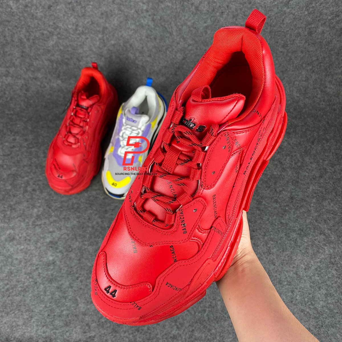 Triple S 'Allover Logo - Red'