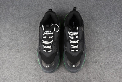 Wmns Triple S 'Black Yellow Fluo'