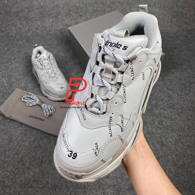 Triple S 'Allover Logo - Grey'