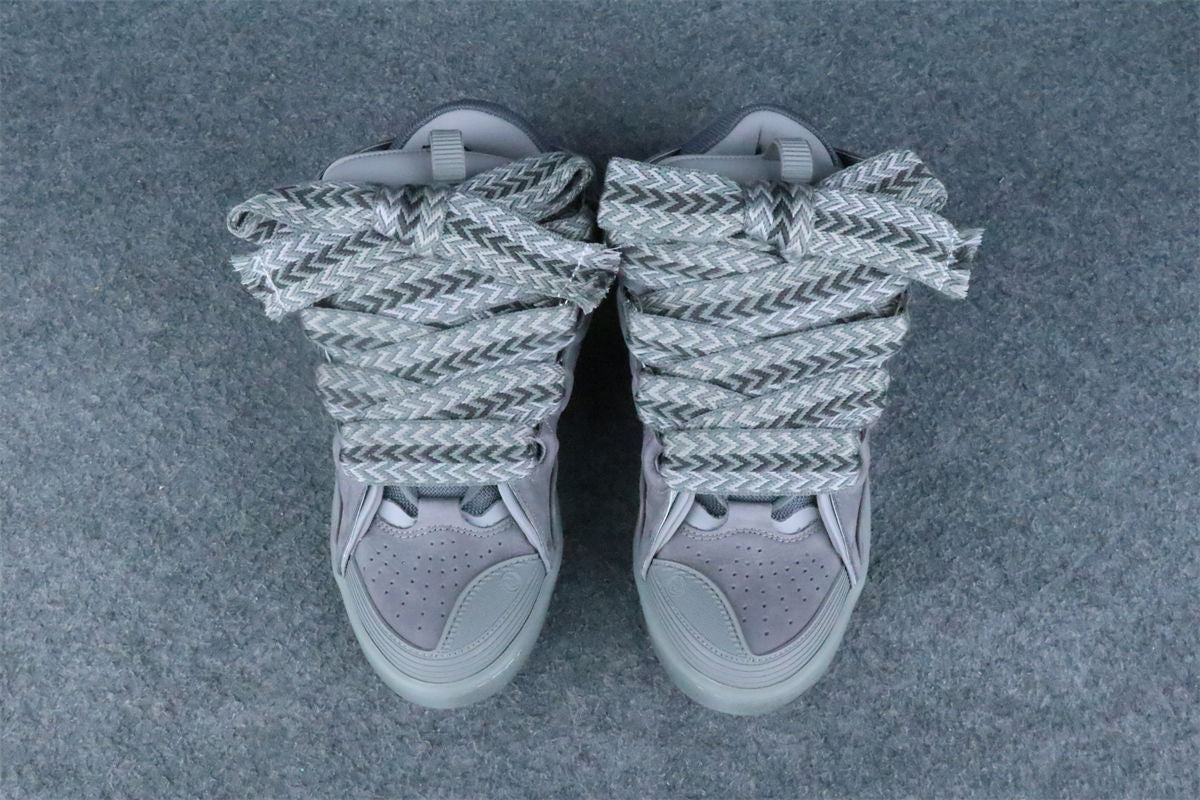 Lanvin Curb Sneakers 'Speckled Effect - Light Grey'