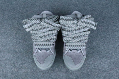 Lanvin Curb Sneakers 'Speckled Effect - Light Grey'