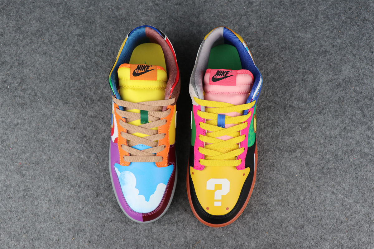 (CUSTOM) Nike Dunk Low "What the Super Mario"