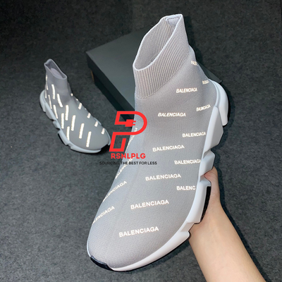 Speed Trainer Mid 'Allover Logo - 'Grey'