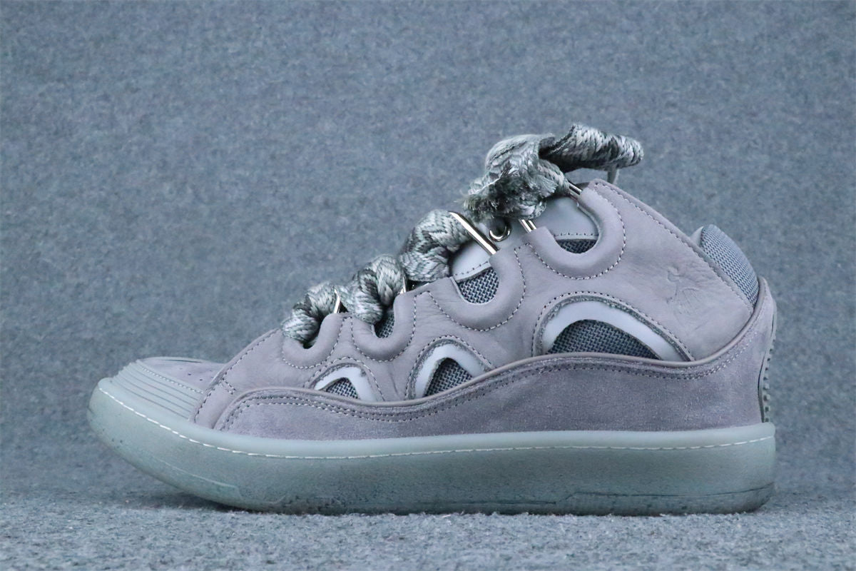 Lanvin Curb Sneakers 'Speckled Effect - Light Grey'