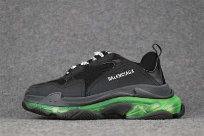Wmns Triple S 'Black Yellow Fluo'