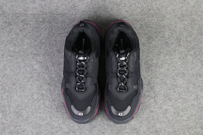 Wmns Triple S 'Clear Sole - Black Pink Neon'