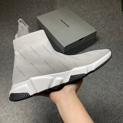 Speed Trainer Mid 'Allover Logo - 'Grey'