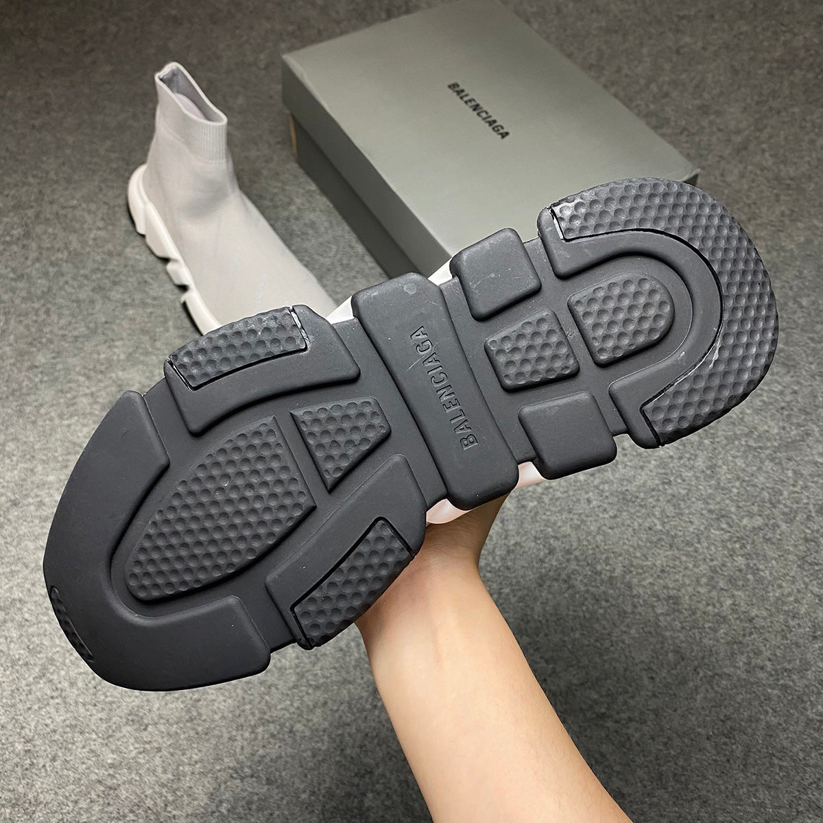Speed Trainer Mid 'Allover Logo - 'Grey'