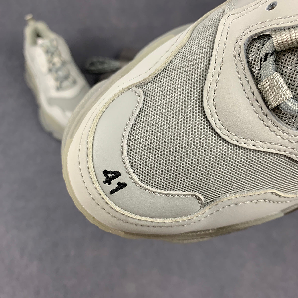 Triple S Clear Sole 'White Grey'