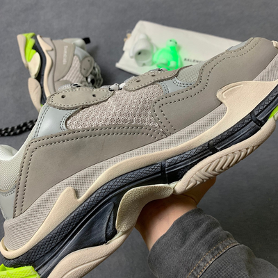 Triple S Sneaker 'Grey Neon'