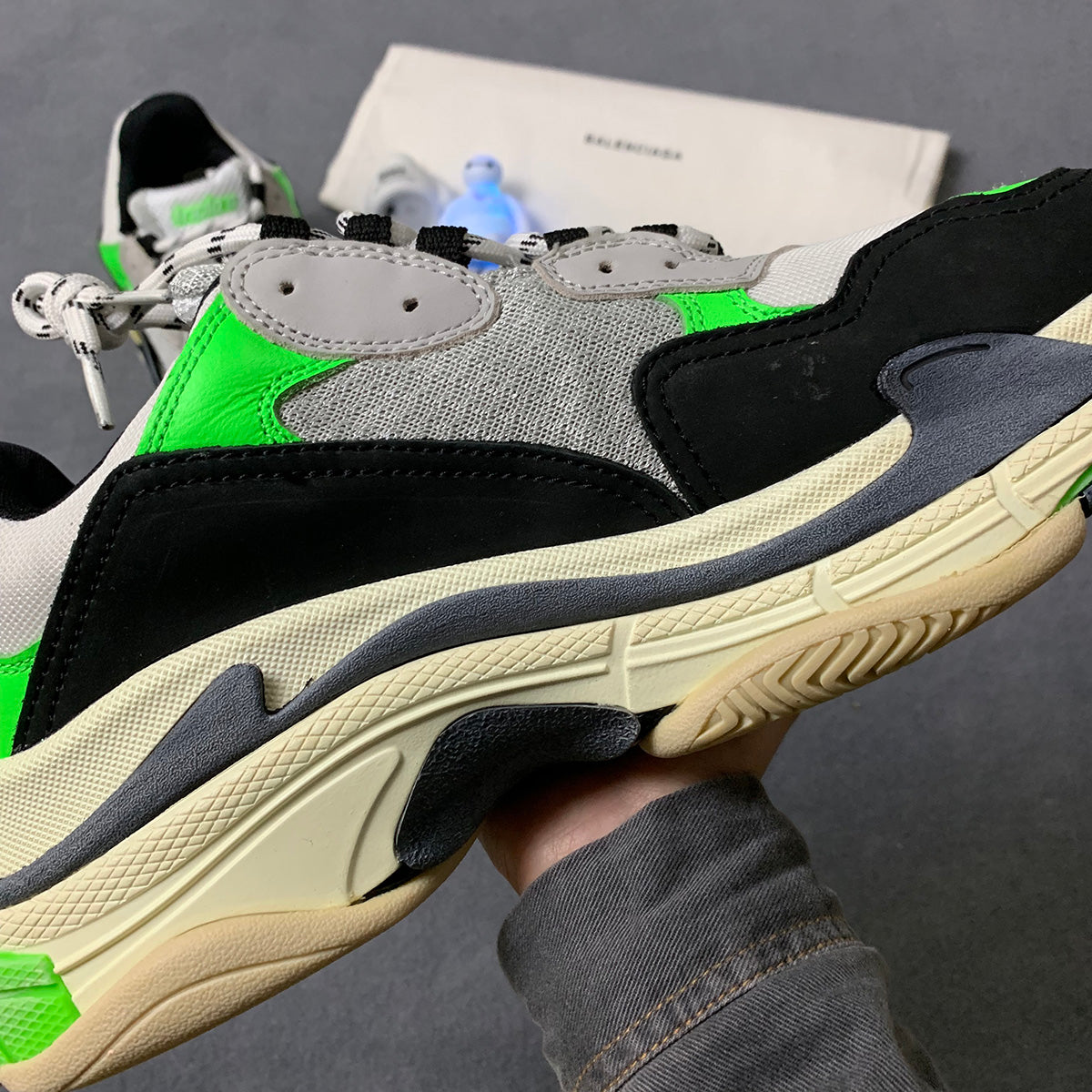 Triple S Sneaker 'Green Black'