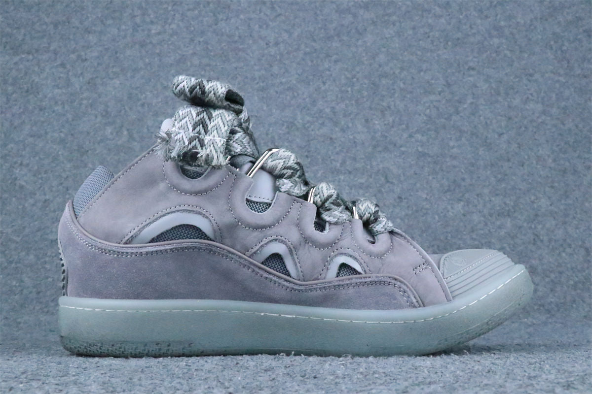 Lanvin Curb Sneakers 'Speckled Effect - Light Grey'