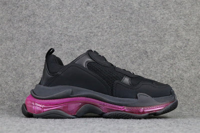 Wmns Triple S 'Clear Sole - Black Pink Neon'
