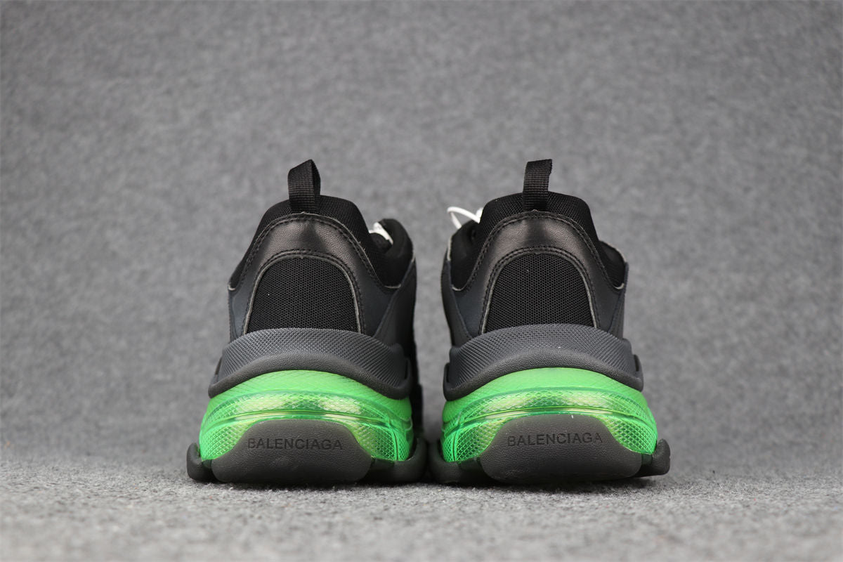 Wmns Triple S 'Black Yellow Fluo'