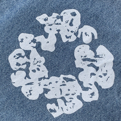 Levi's x Denim Tears The Cotton Wreath Print Straight Leg Jeans