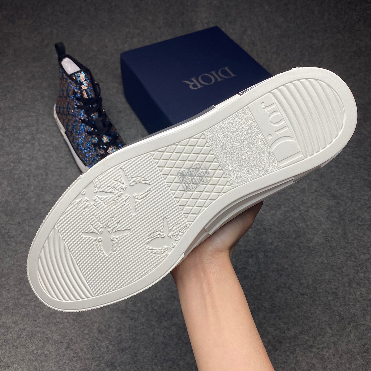 B23 High 'Oblique Strass - Blue'