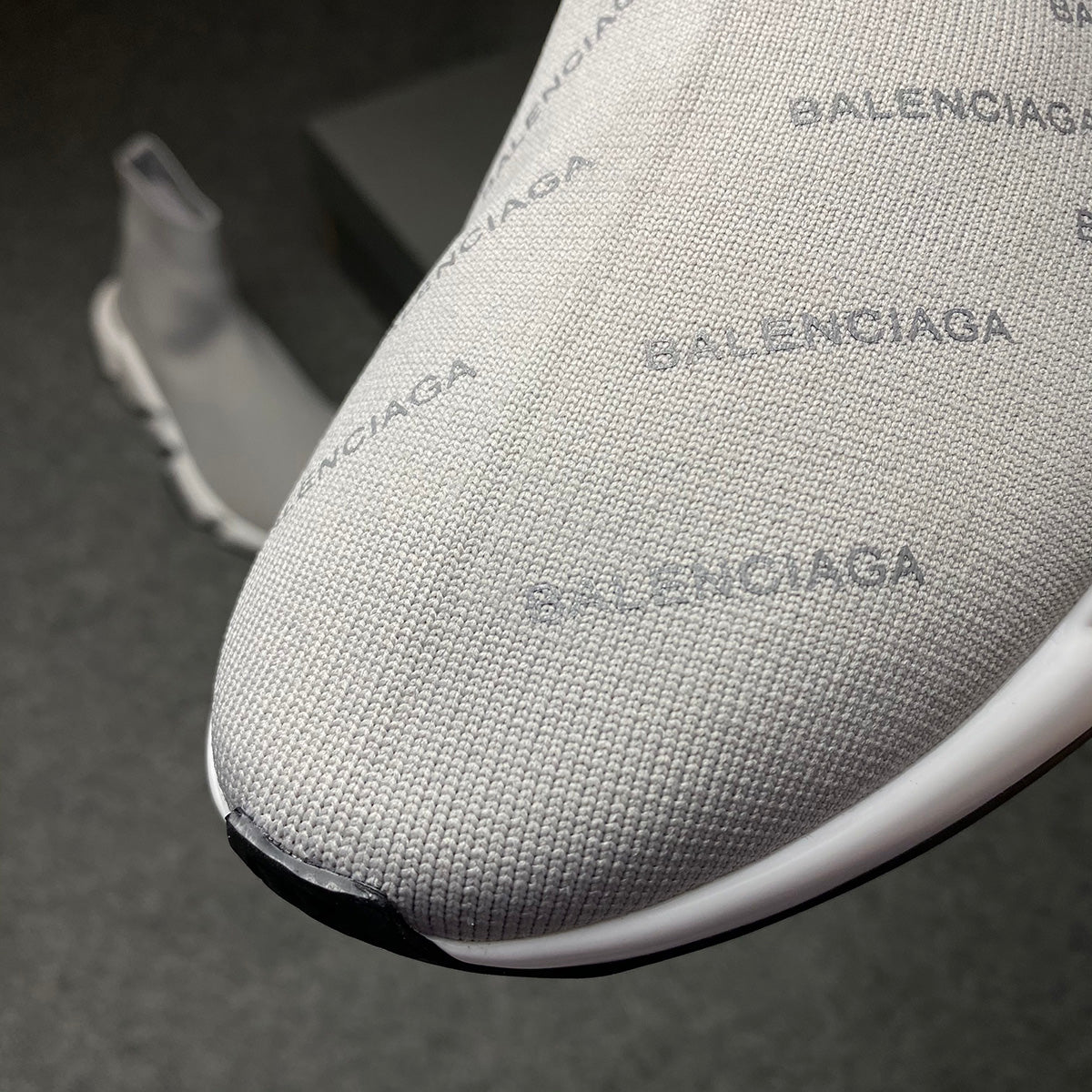 Speed Trainer Mid 'Allover Logo - 'Grey'