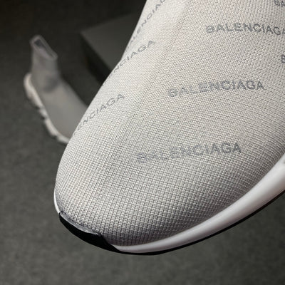 Speed Trainer Mid 'Allover Logo - 'Grey'
