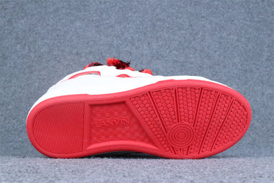 Lanvin Curb Sneakers 'White Red'
