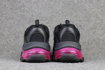 Wmns Triple S 'Clear Sole - Black Pink Neon'