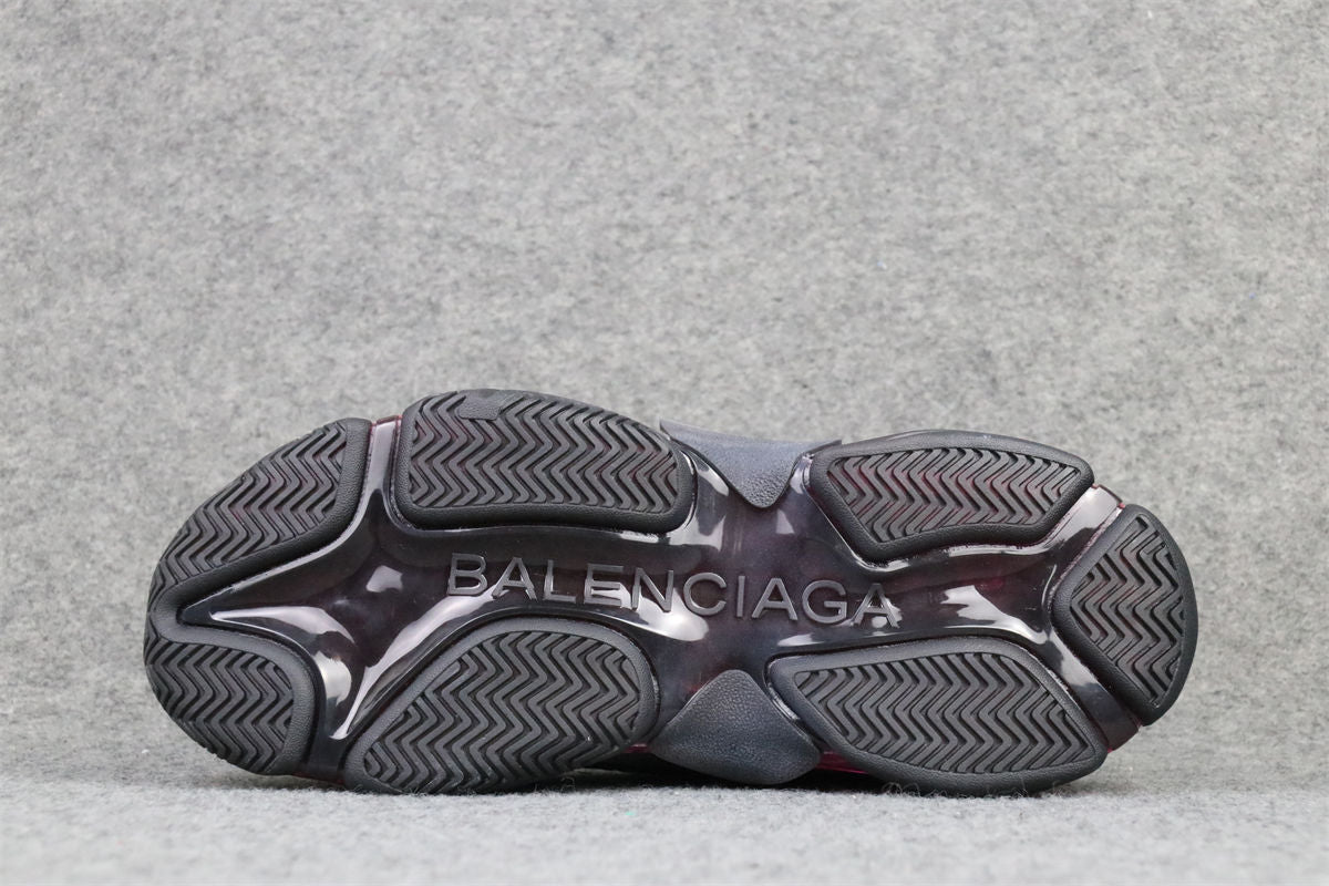 Wmns Triple S 'Clear Sole - Black Pink Neon'