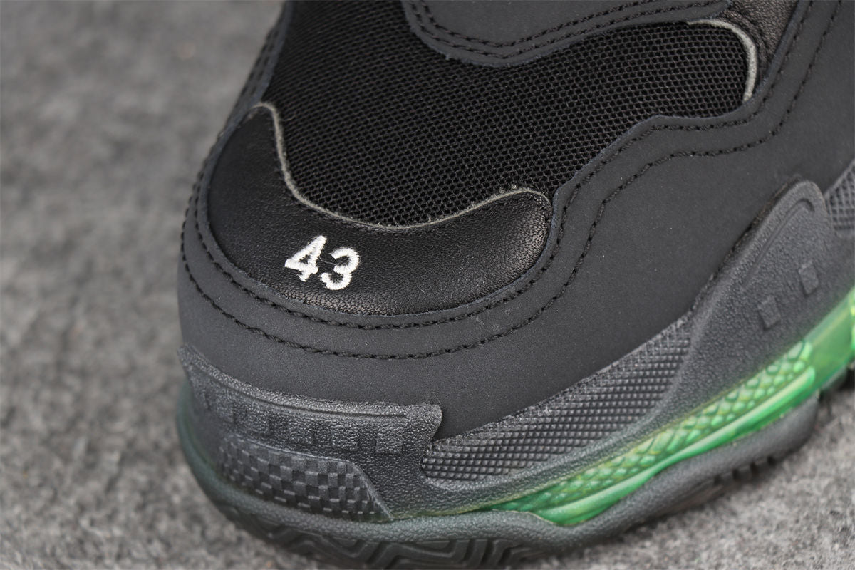 Wmns Triple S 'Black Yellow Fluo'