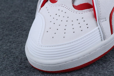 Lanvin Curb Sneakers 'White Red'