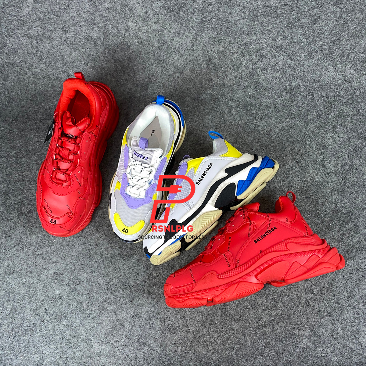 Triple S 'Allover Logo - Red'