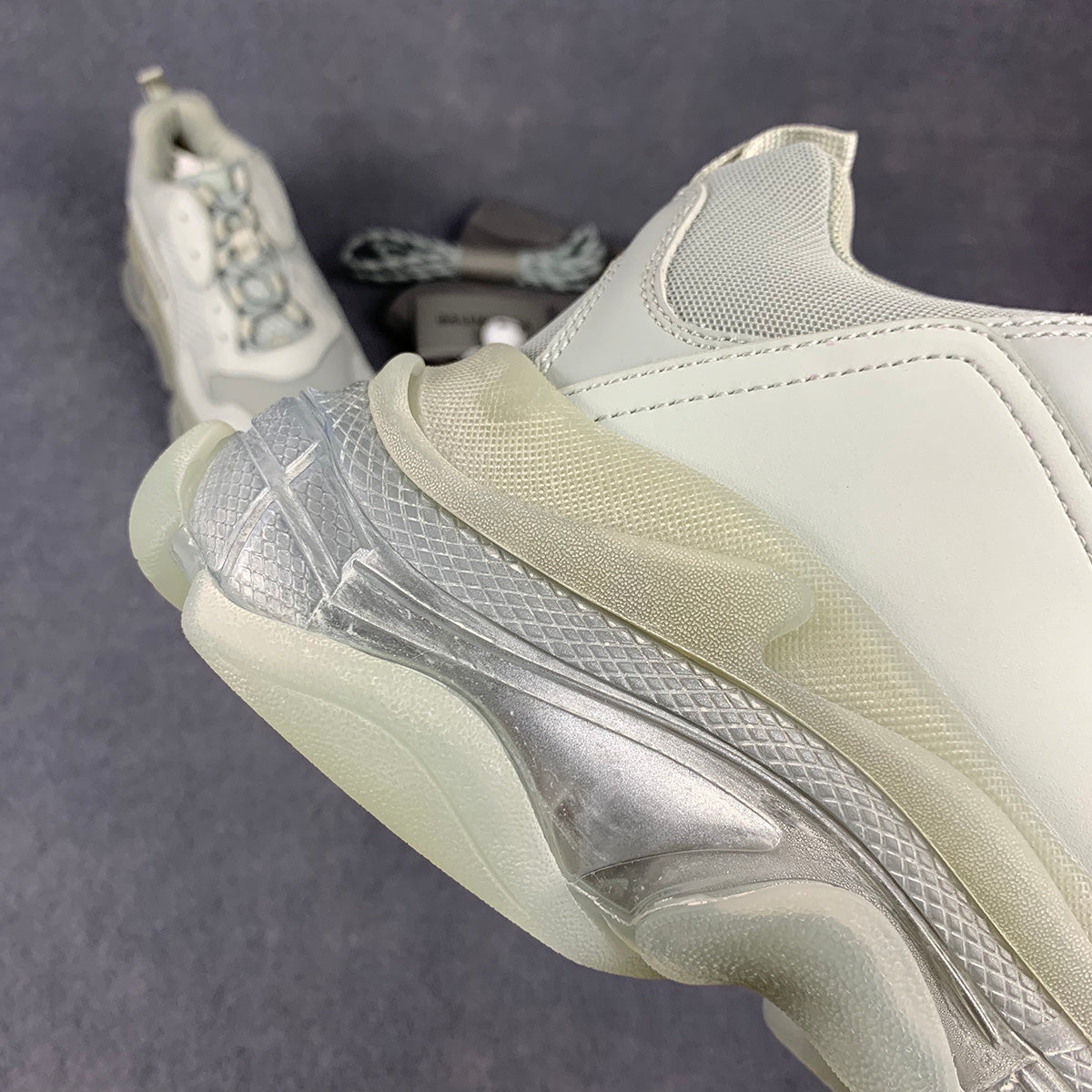 Triple S Clear Sole 'White Grey'