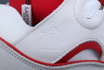Lanvin Curb Sneakers 'White Red'