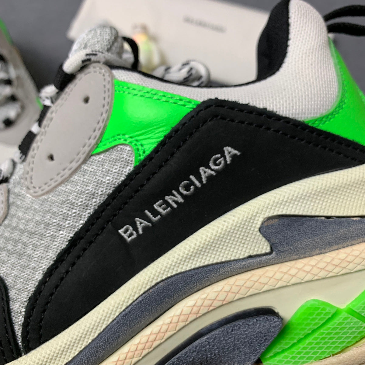Triple S Sneaker 'Green Black'