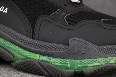 Wmns Triple S 'Black Yellow Fluo'